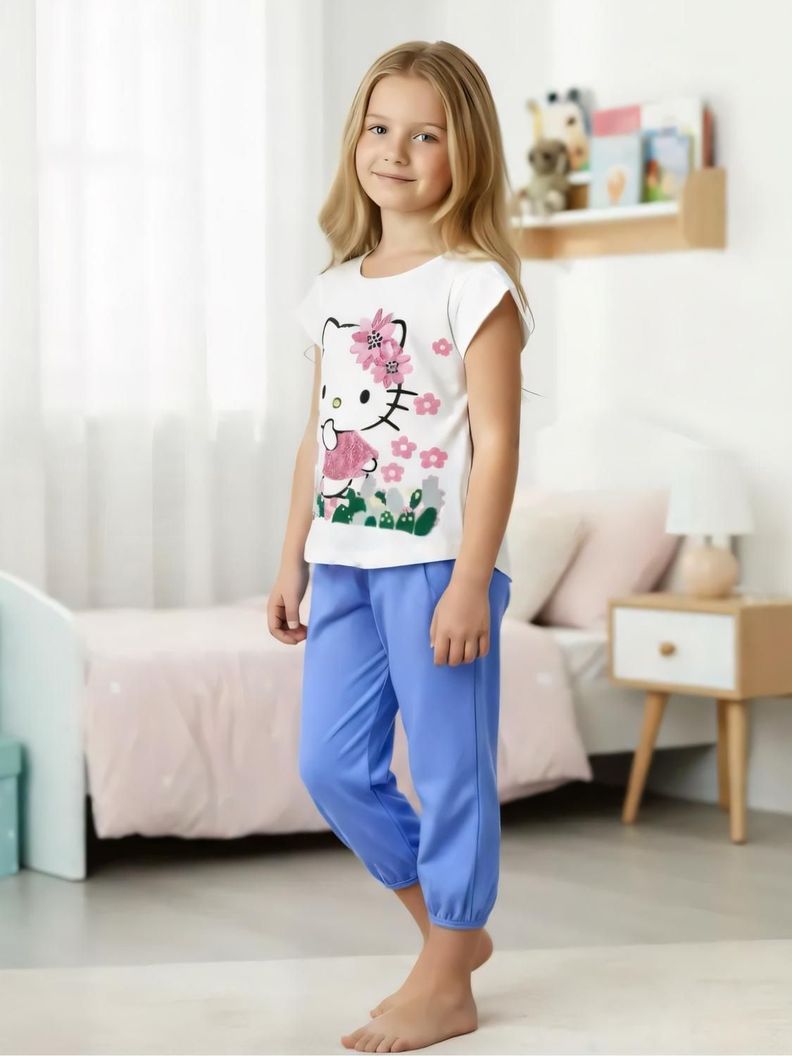 Pijama Nina Hello Kitty S112482-01 Blanco 3