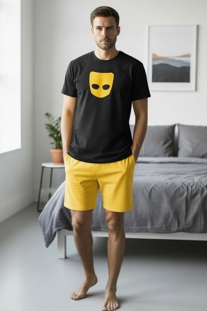 Pijama Hombre Estampado Mask K11001-0308 Negro S