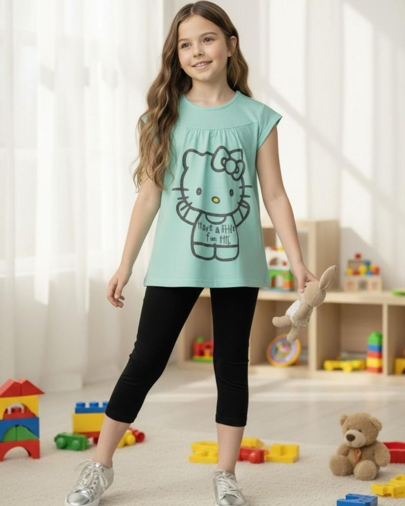 Conjunto Nina Hello Kitty S121279-21 Verde 6
