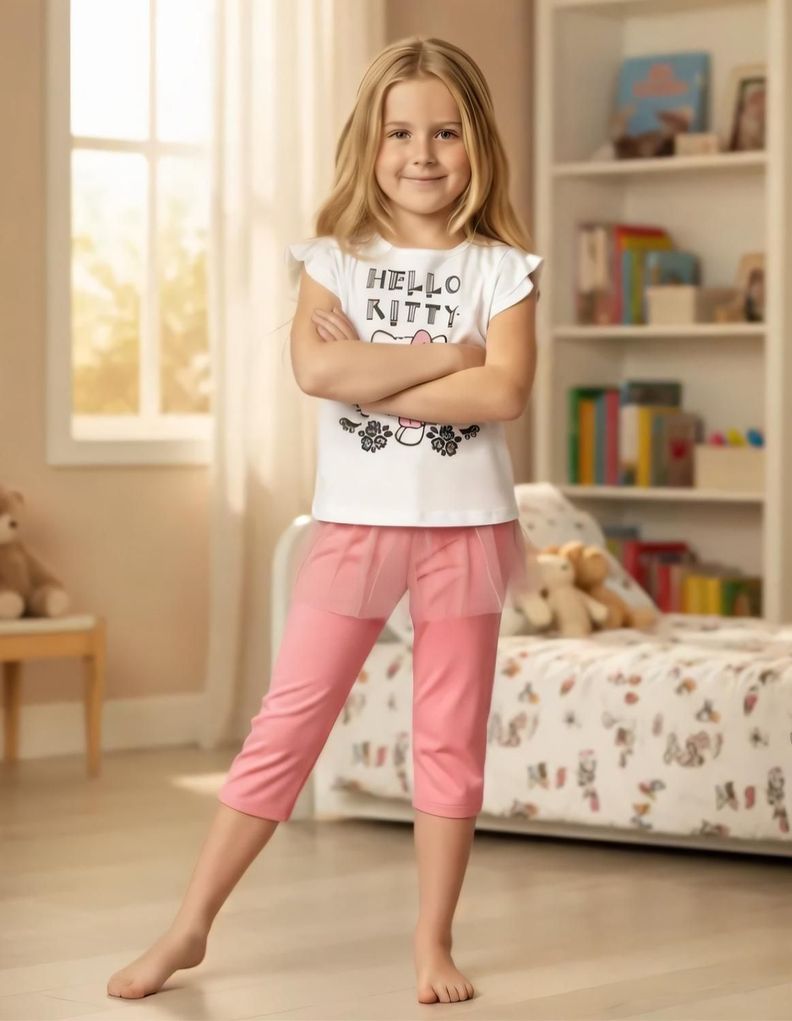 Pijama Nina Hello Kitty S112545-01 Blanco 3