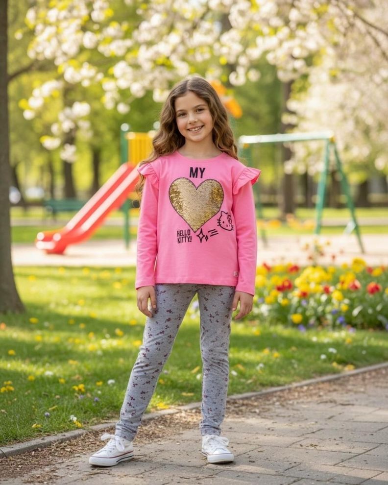 Conjunto Nina Hello Kitty S121772-78 Rosado 4