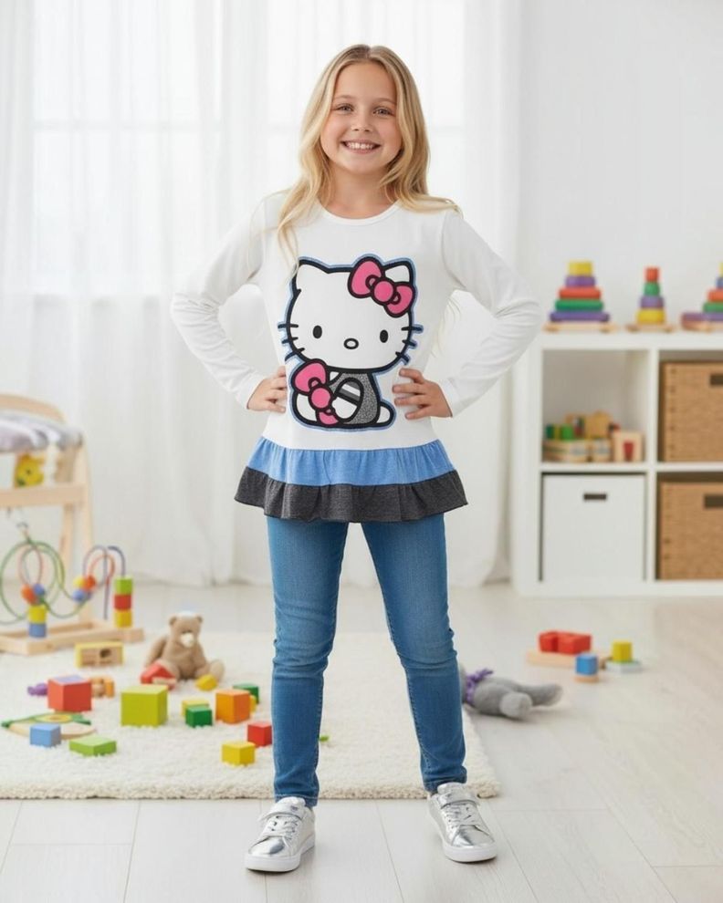 Polera Nina Hello Kitty S118326-0103 Blanco 6