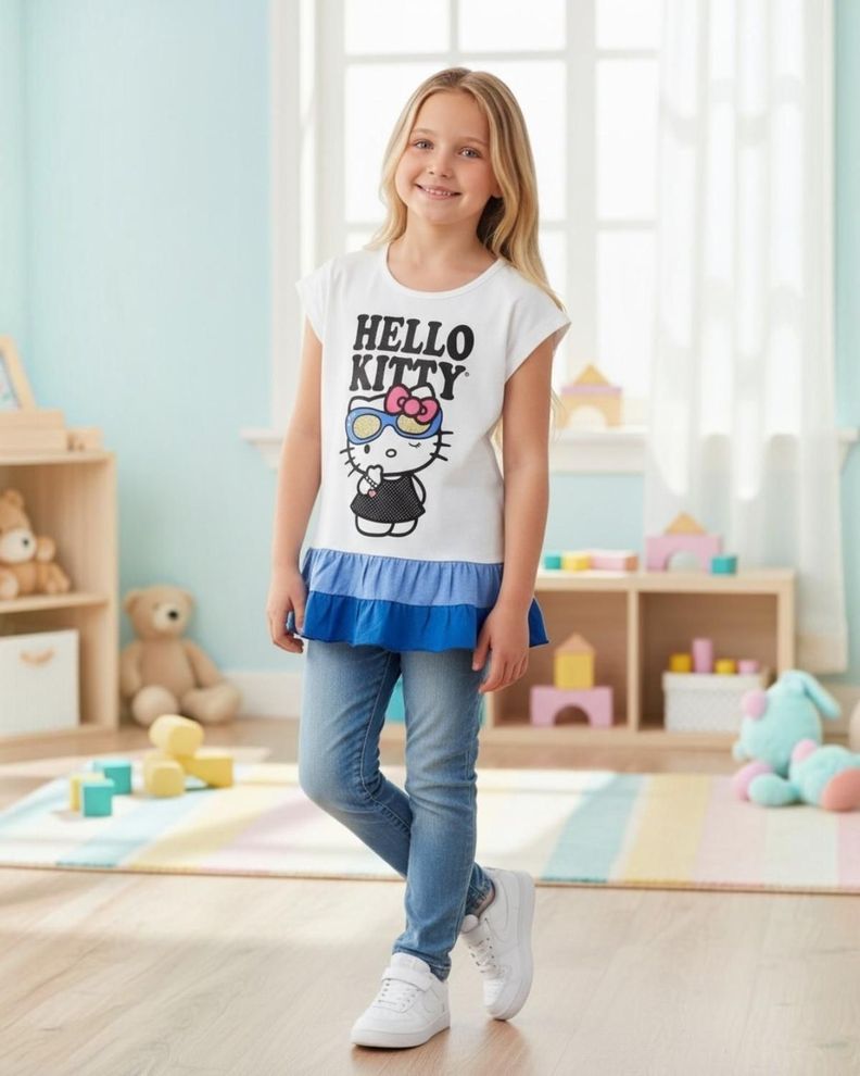 Polera Nina Hello Kitty S118325-0113 Blanco 6