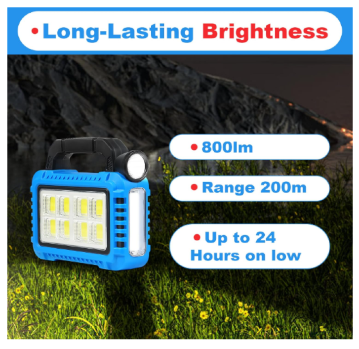 Kit De Emergencia Linterna Farol Led Fuente De Alimentacion-1