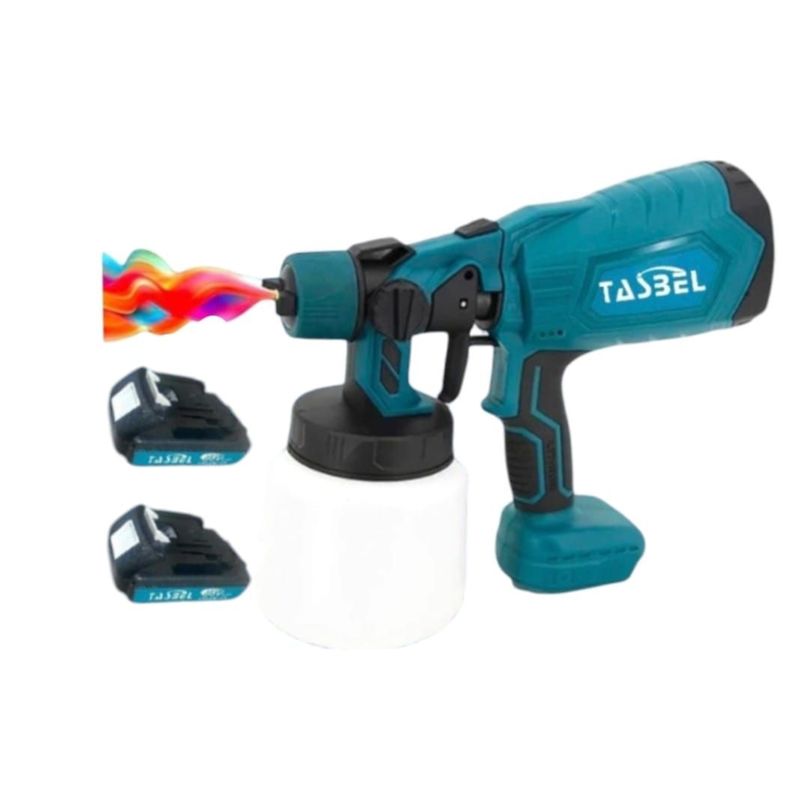 Pistola Pulverizador Para Pintura 98V 1000ml + 2 Baterias-0