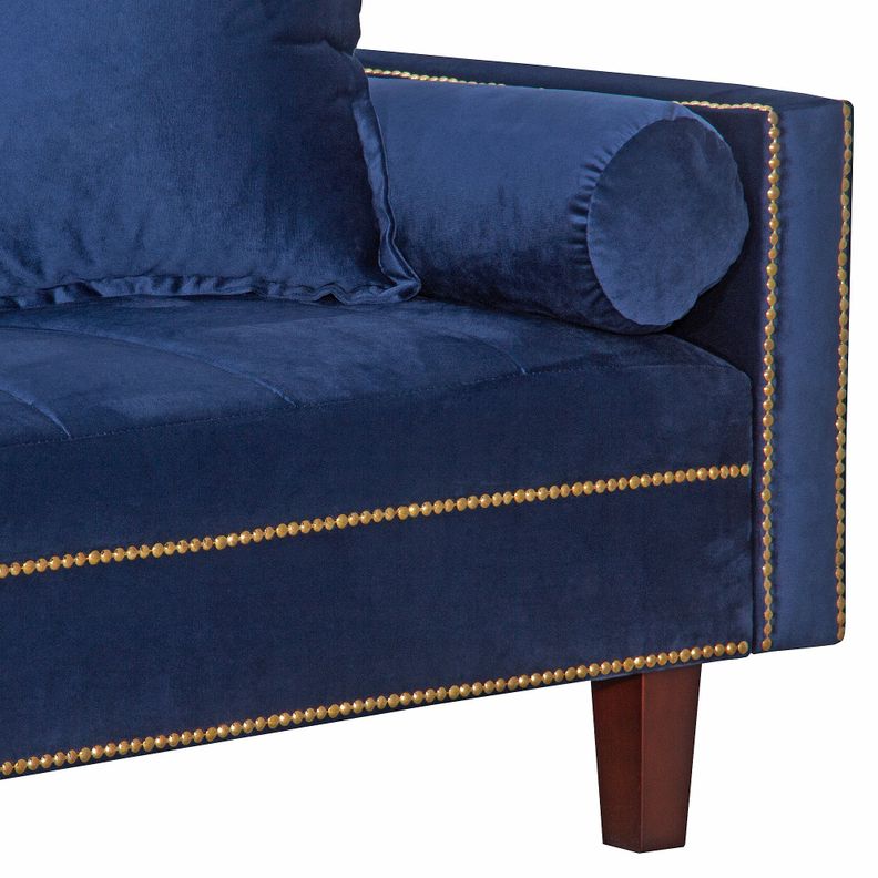 Futon Sofa Cama Golden Blue-4