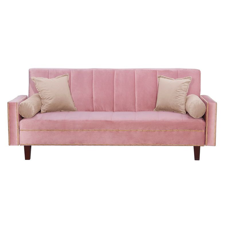 Futon Sofa Cama Vanguardia 200 x110 Rosa - Beige-0