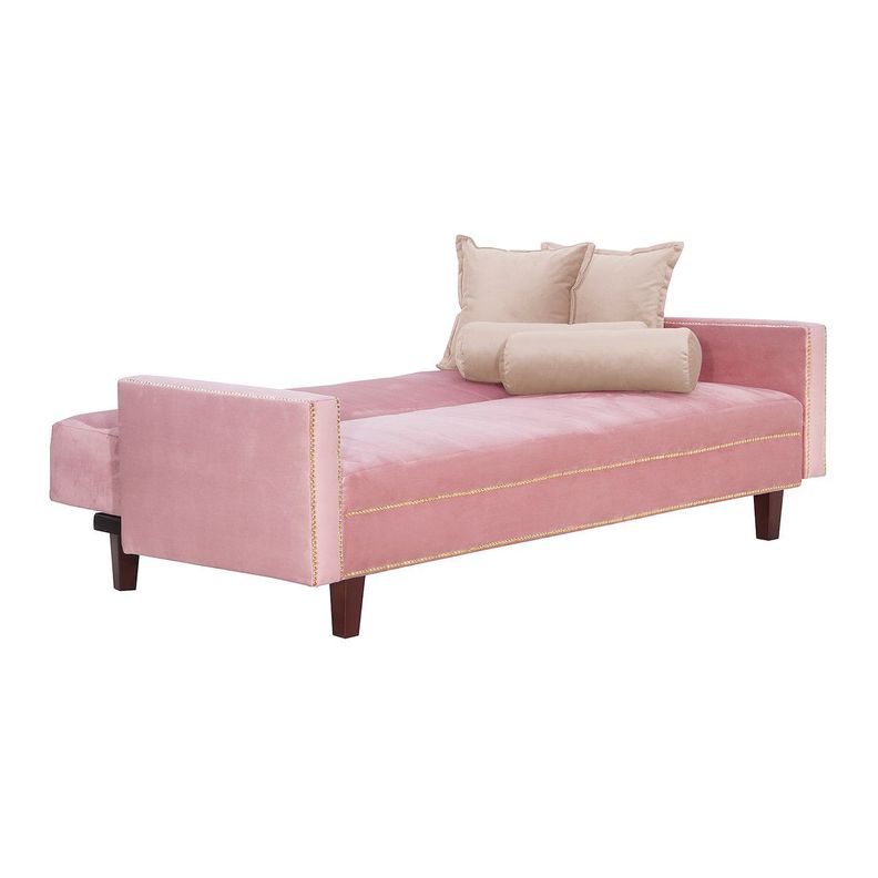 Futon Sofa Cama Vanguardia 200 x110 Rosa - Beige-2