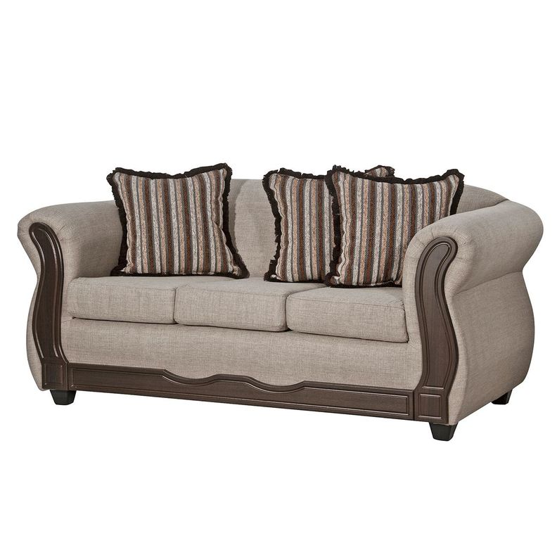 Juego de Living 3 2 1 1 Sofia Beige-2