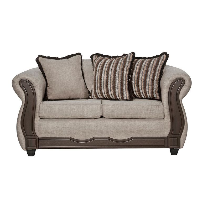 Juego de Living 3 2 1 1 Sofia Beige-3