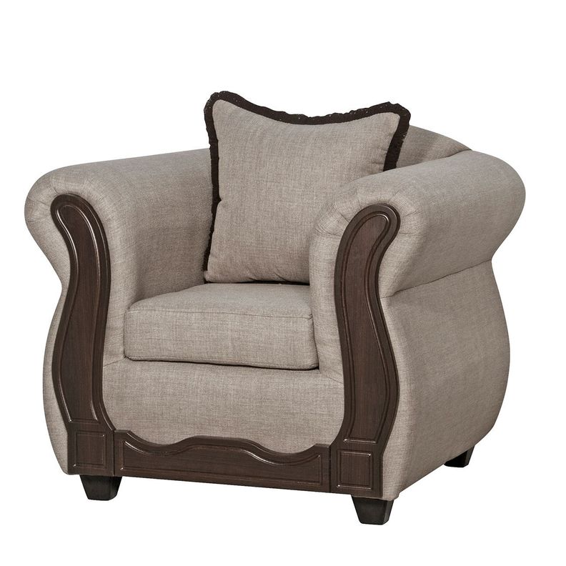 Juego de Living 3 2 1 1 Sofia Beige-5