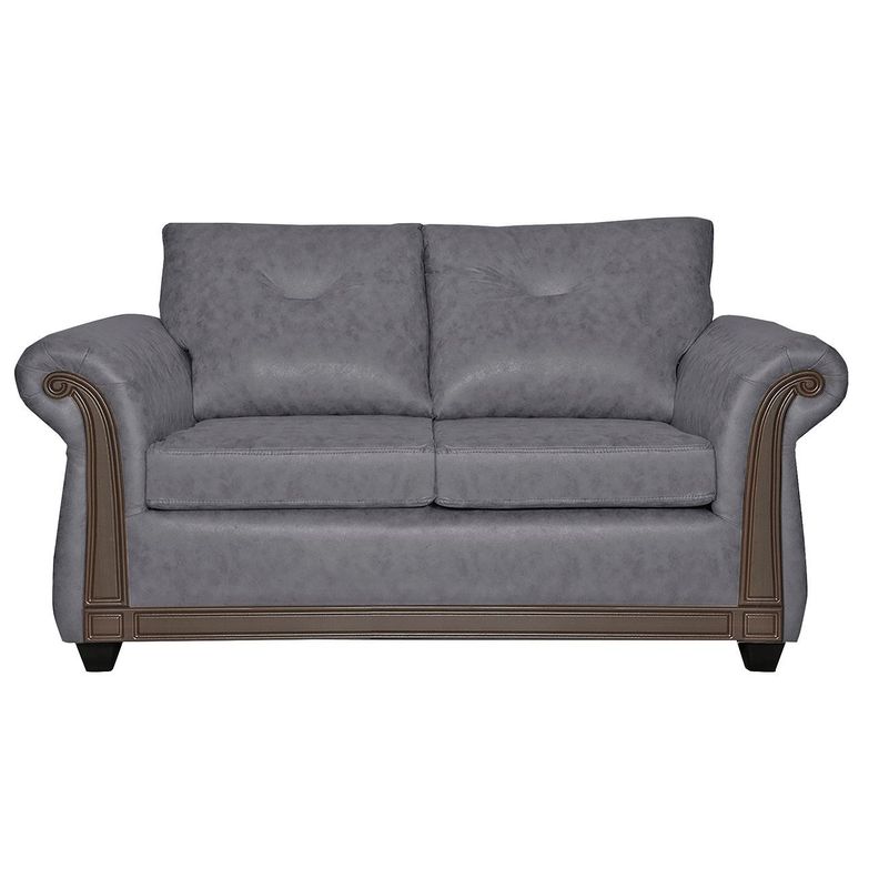Juego de Living 3 2 Bristol Gris-3