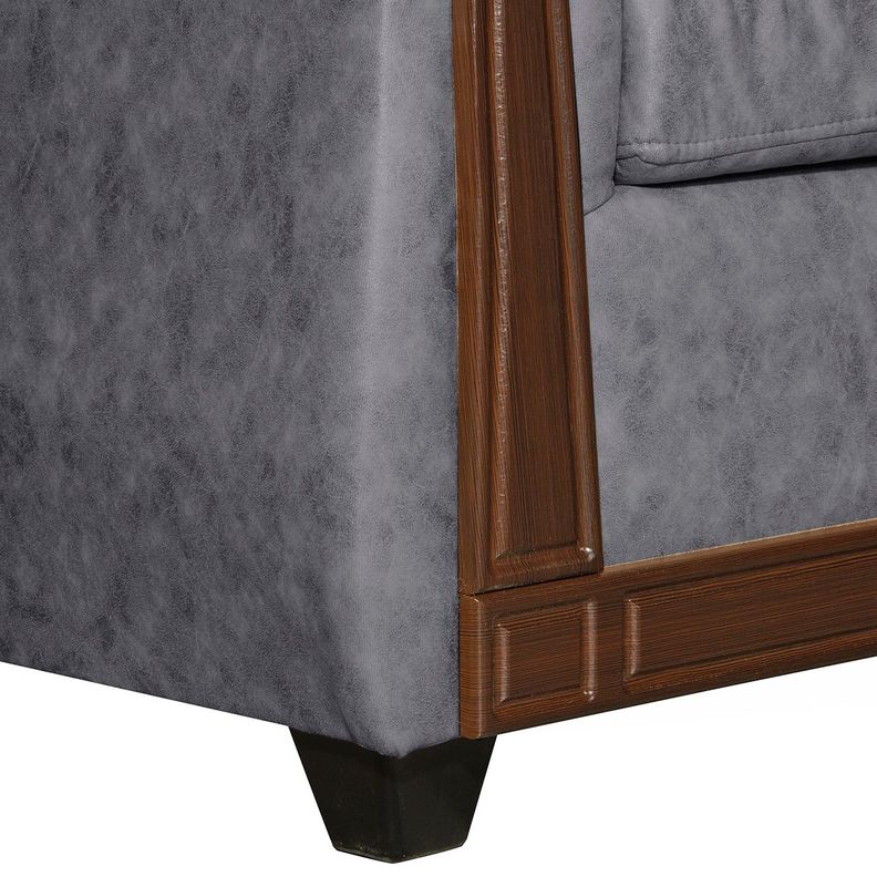 Juego de Living 3 2 Bristol Gris-5