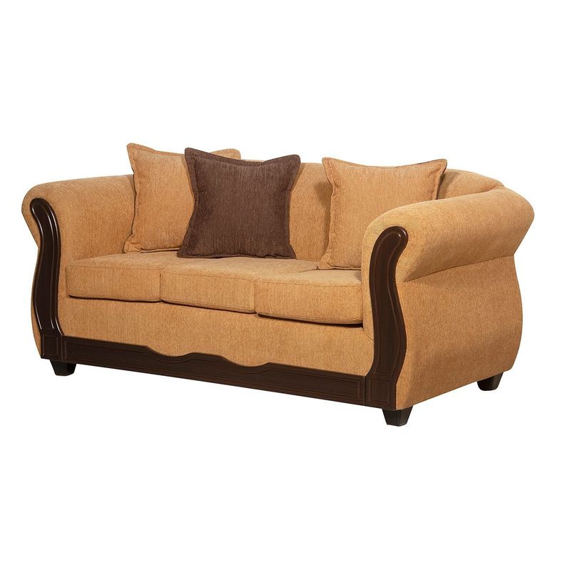 Juego de Living 3 2 1 1 Barcelona Oro-2