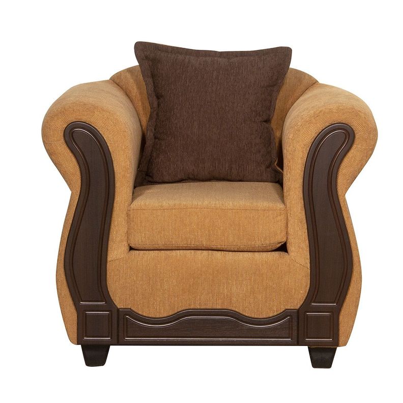 Juego de Living 3 2 1 1 Barcelona Oro-4