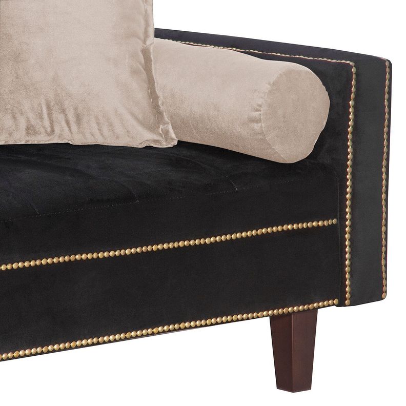 Futon Sofa Cama Vanguardia 200 x110 Negro - Beige-3