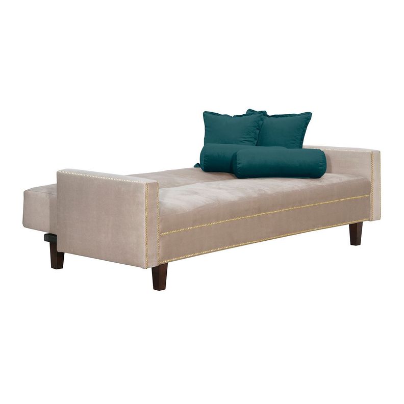 Futon Sofa Cama Vanguardia 200 x110 Beige - Verde-2