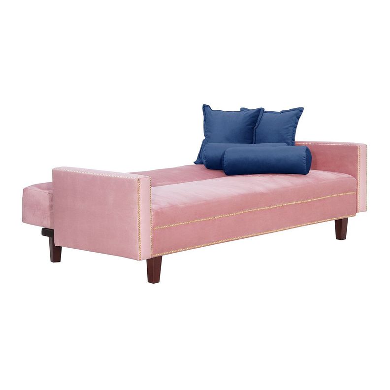 Futon Sofa Cama Vanguardia 200 x110 Rosa - Azul-2