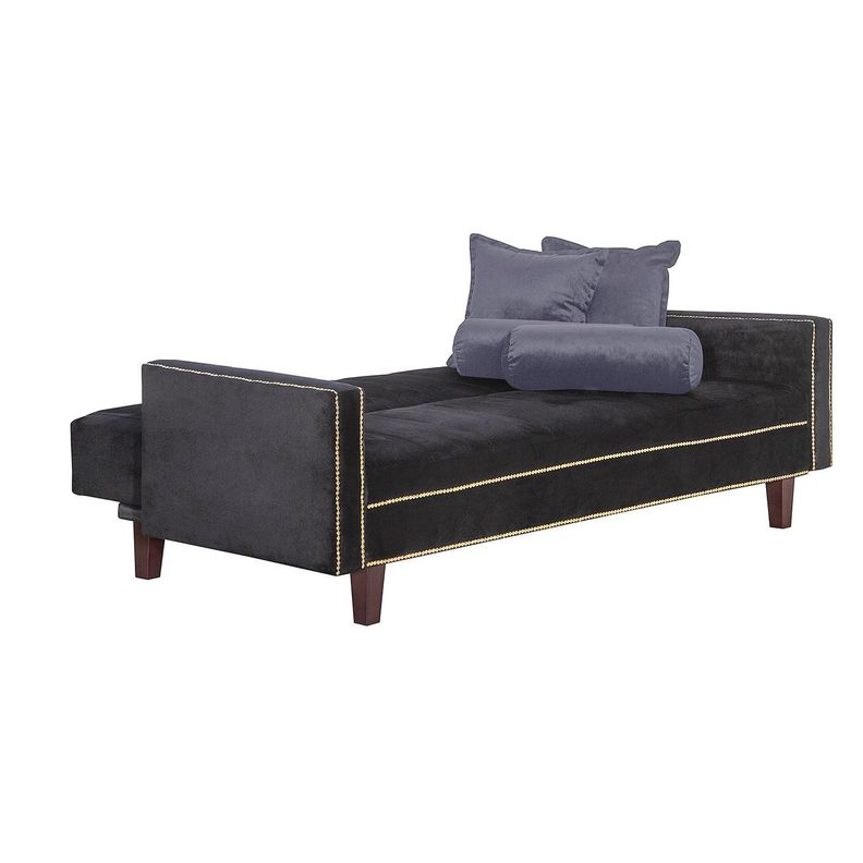 Futon Sofa Cama Vanguardia 200 x110 Negro - Gris-2