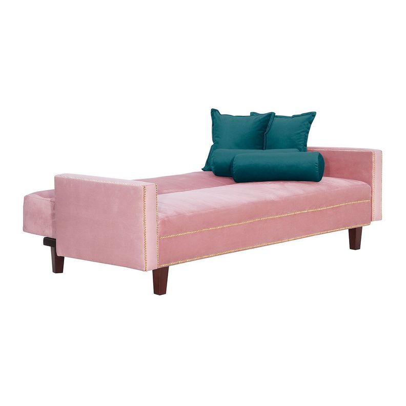 Futon Sofa Cama Vanguardia 200 x110 Rosa - Verde-2