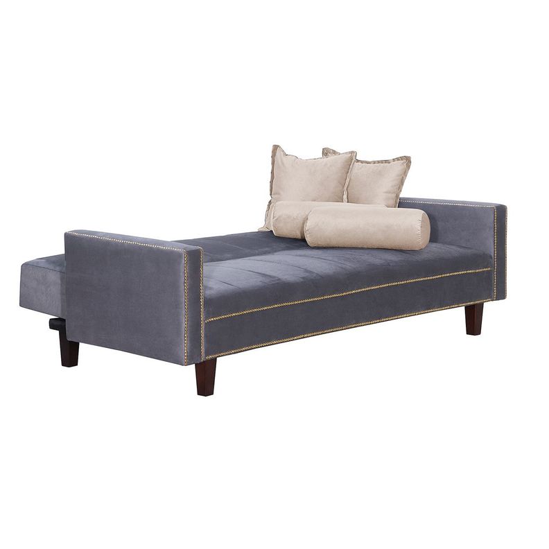 Futon Sofa Cama Vanguardia 200 x110 Gris - Beige-1