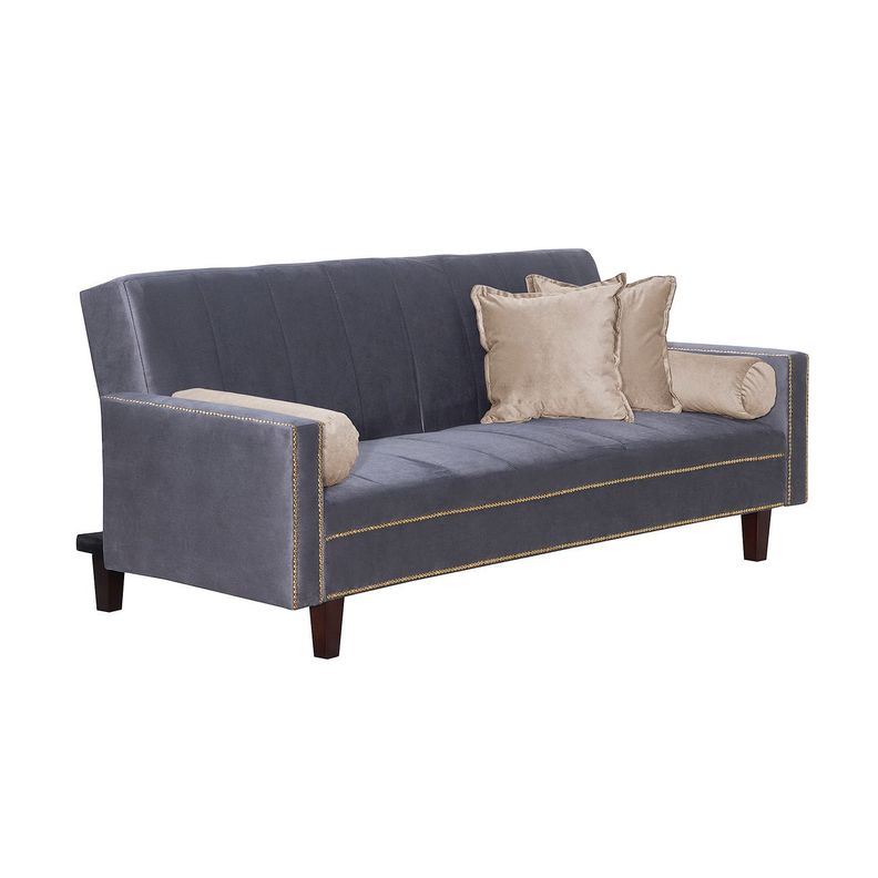 Futon Sofa Cama Vanguardia 200 x110 Gris - Beige-2