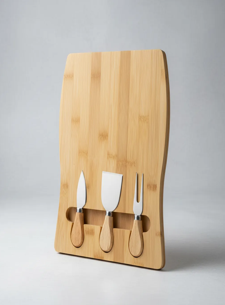 Tabla Gourmet De Madera Bamb Beige