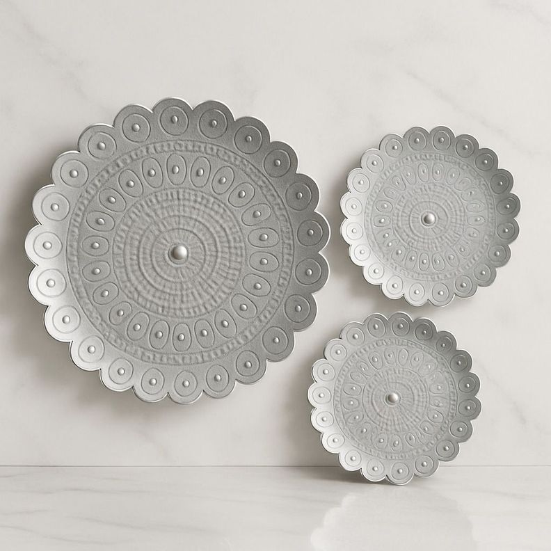 Bandejas Decorativas Color Plata