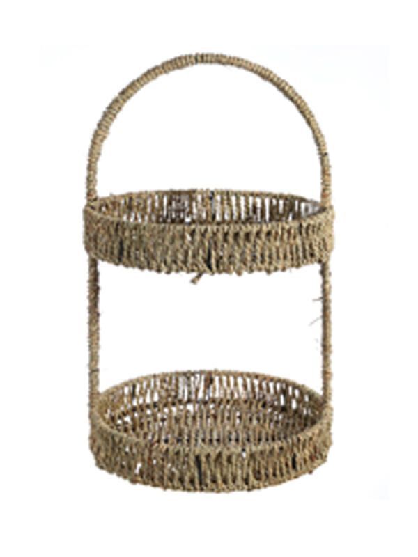 Canasto de Fibra Seagrass 45x28 cm. Natural 45x28 cm-0