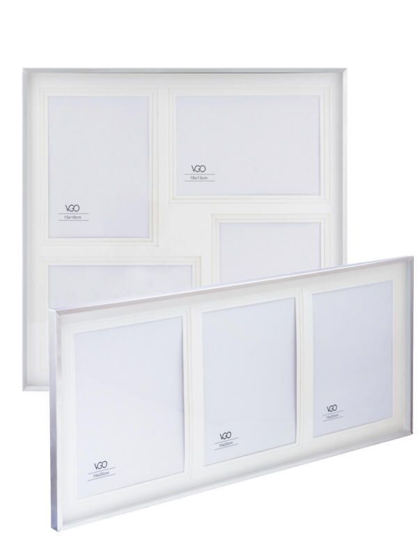 Marco metal Multiple Plateado 13x18 cm / 3F Plata