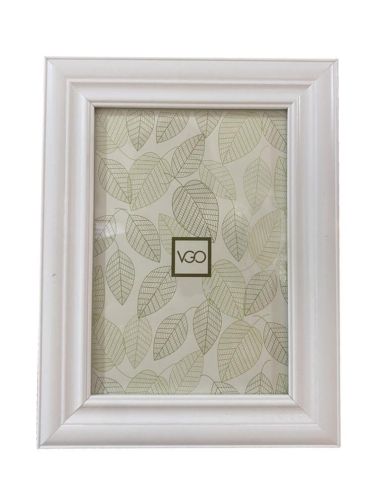 Marco plastico simil madera Blanco 40x50 cm