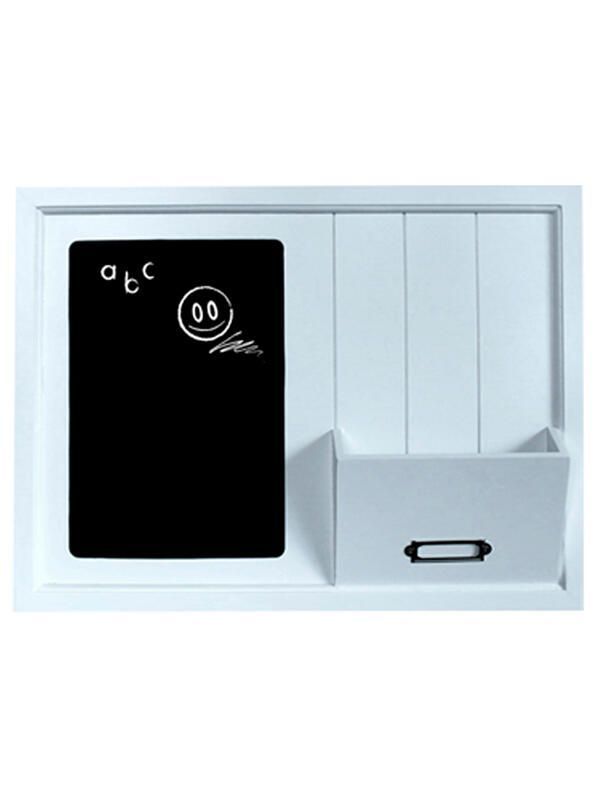 Organizador de pared madera Pizarra Comb. Unico 30x40x2 cm-0