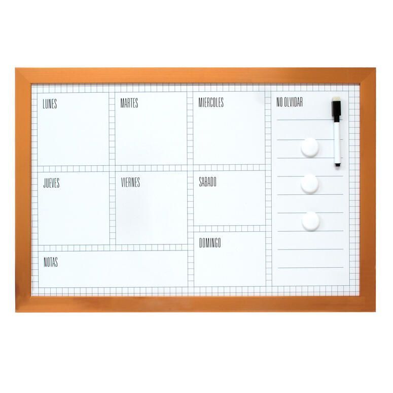 Pizarra Magnet.40x60x1.7 cm. Diseño Semana Unico 40x60x2 cm-0