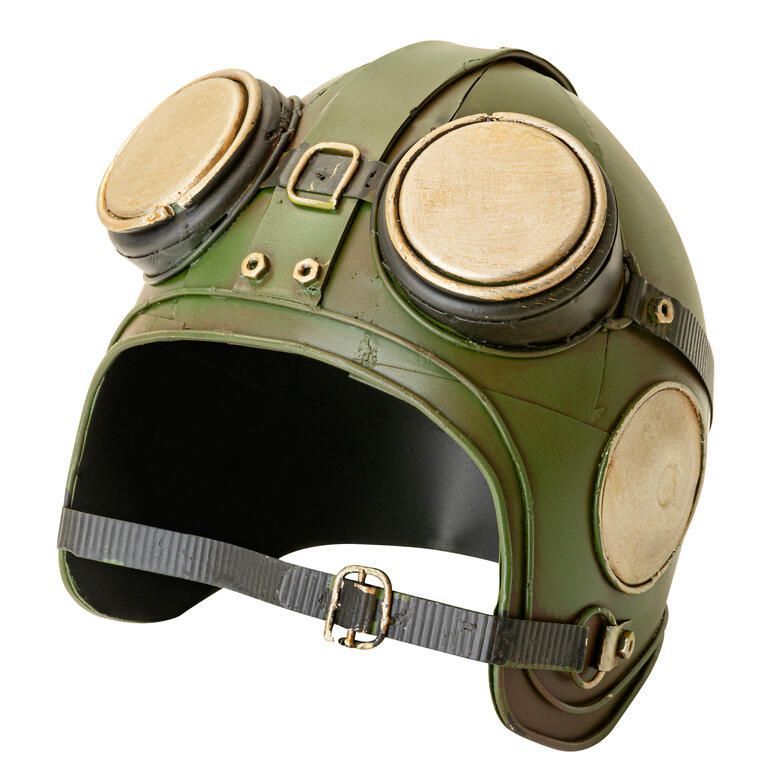 Adorno metal casco 15x15x14 cm. Unico Diseno 1