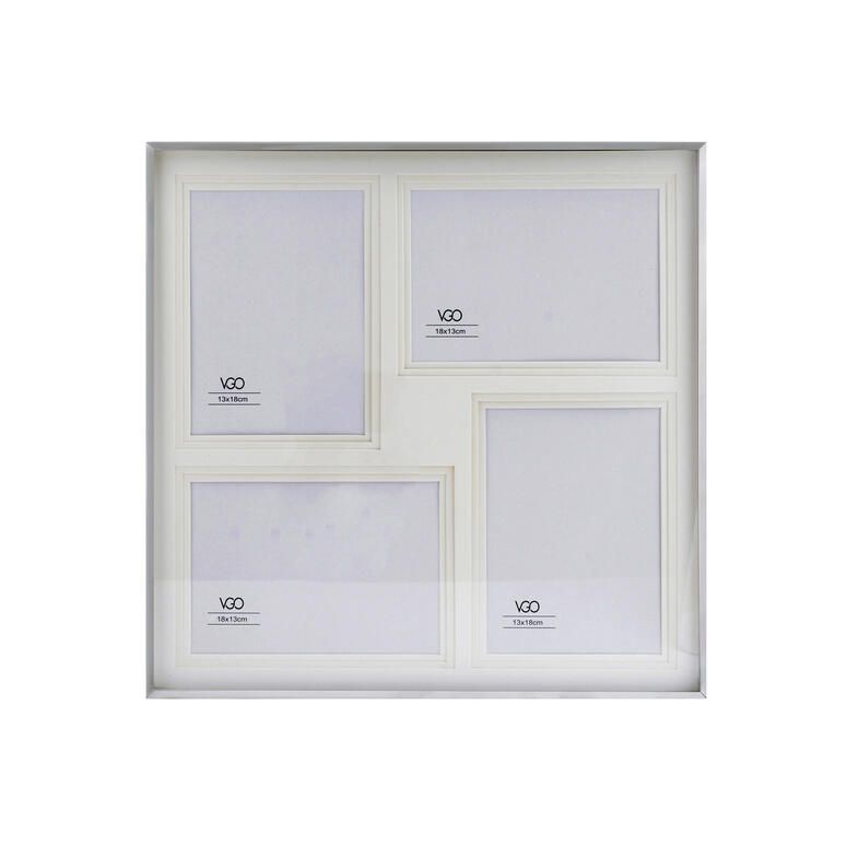Marco metal Multiple Plateado 15x21 cm / 3F-0