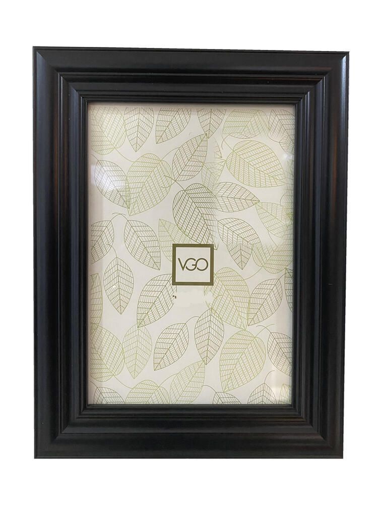Marco plástico simil madera Negro 15x21 cm-0