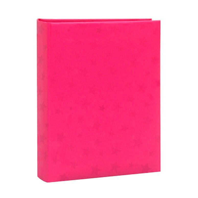 Album hojas negras papel estrella. para ensobrar 15x21 cm / 100F Fucsia