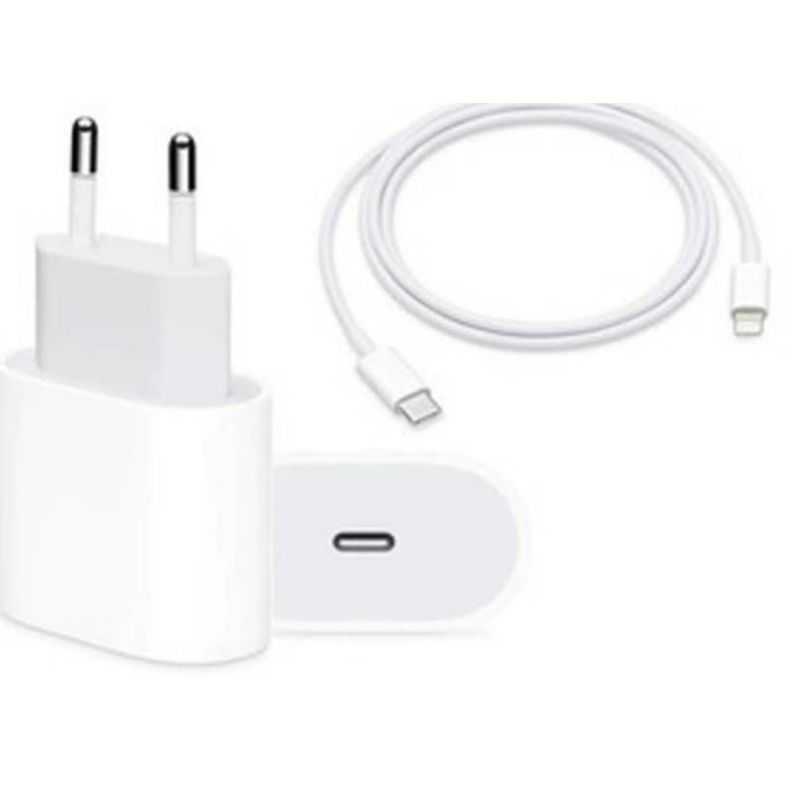 Cargador De Pared USB-C Compatible con iPhone Carga Rápida 20w-1