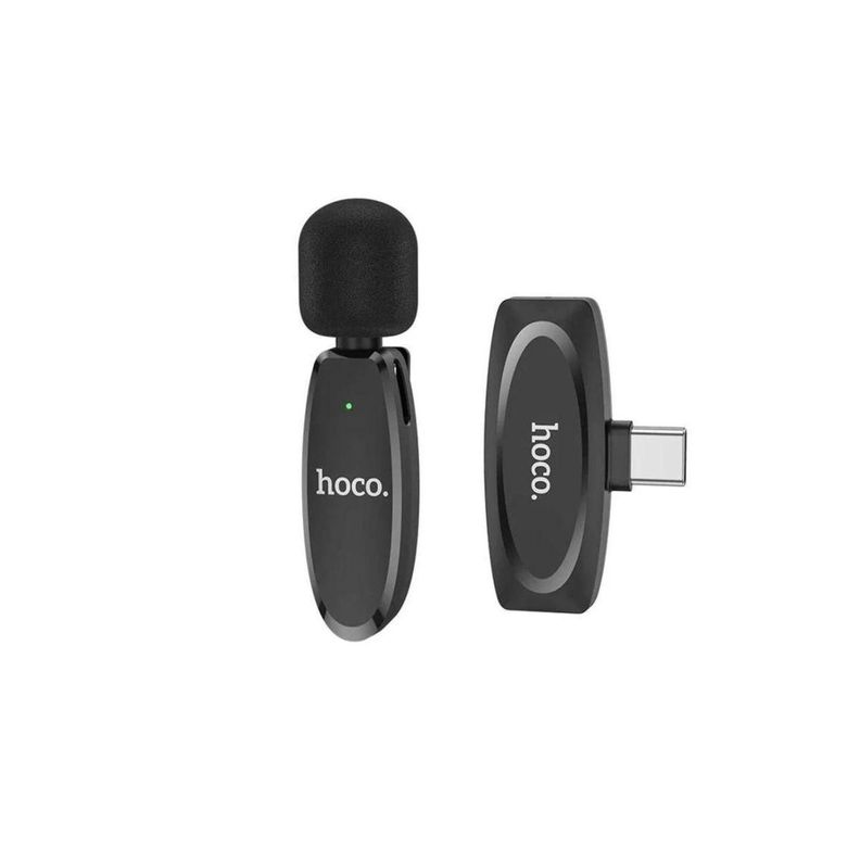 MICROFONO LAVALIER TIPO C INALAMBRICO NEGRO-0