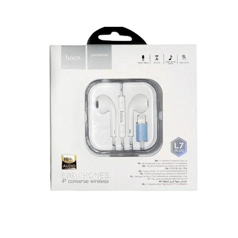 AUDIFONOS PARA IPHONE HOCO BLANCO-0