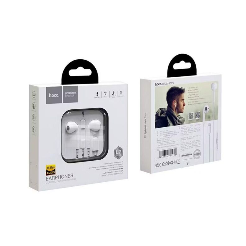 AUDIFONOS PARA IPHONE HOCO BLANCO-1