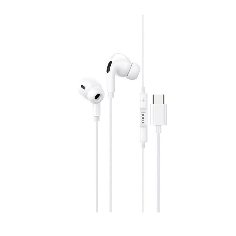 AUDIFONOS TIPO C HOCO M83 BLANCO-1