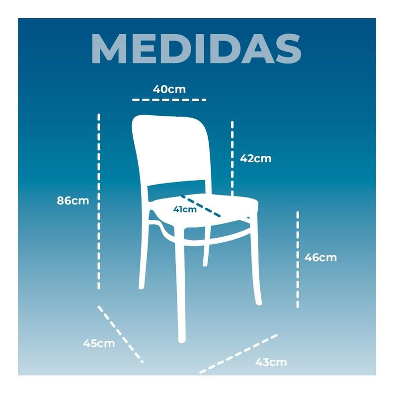 Pack 4 Sillas De Comedor Con Agujero Arya-3