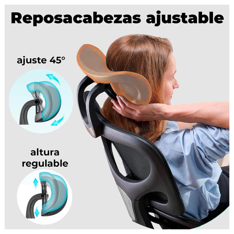 Silla Ejecutiva Ergonómica Comodidad y Diseño Moderno-3
