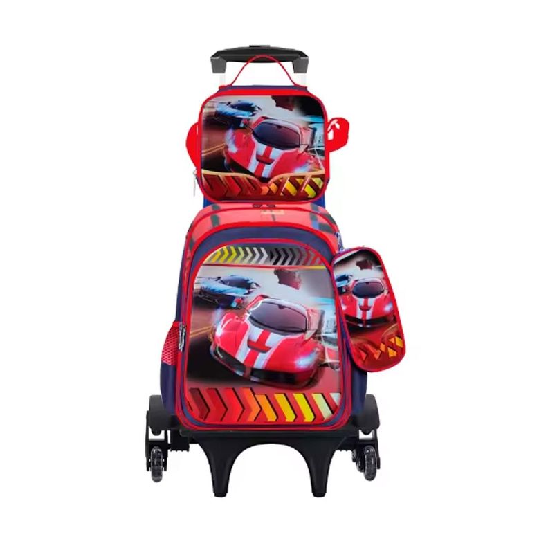 Maleta Mochila 3 en 1 con ruedas y accesorios diseño de Carrera-0