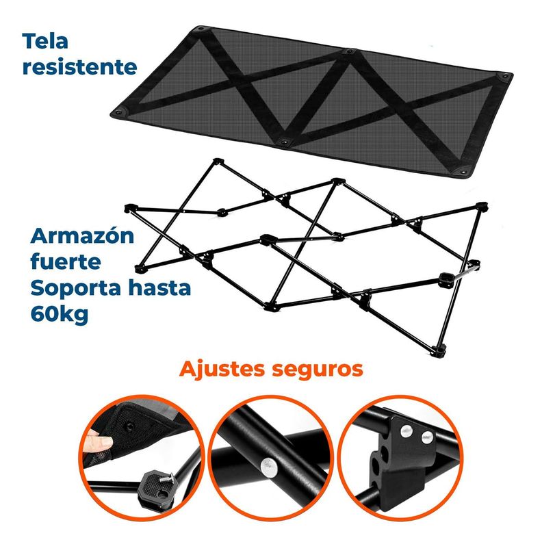 Cama Trampolín Elevada para tu Perro con Malla Transpirable-4