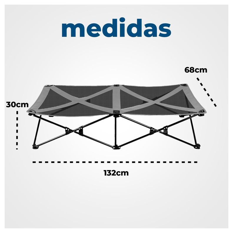 Cama Trampolín Elevada para tu Perro con Malla Transpirable-6