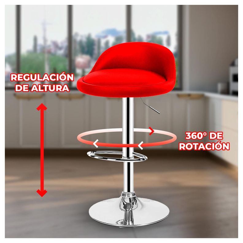 Pack 4 Sillas Piso Bar Taburete-2