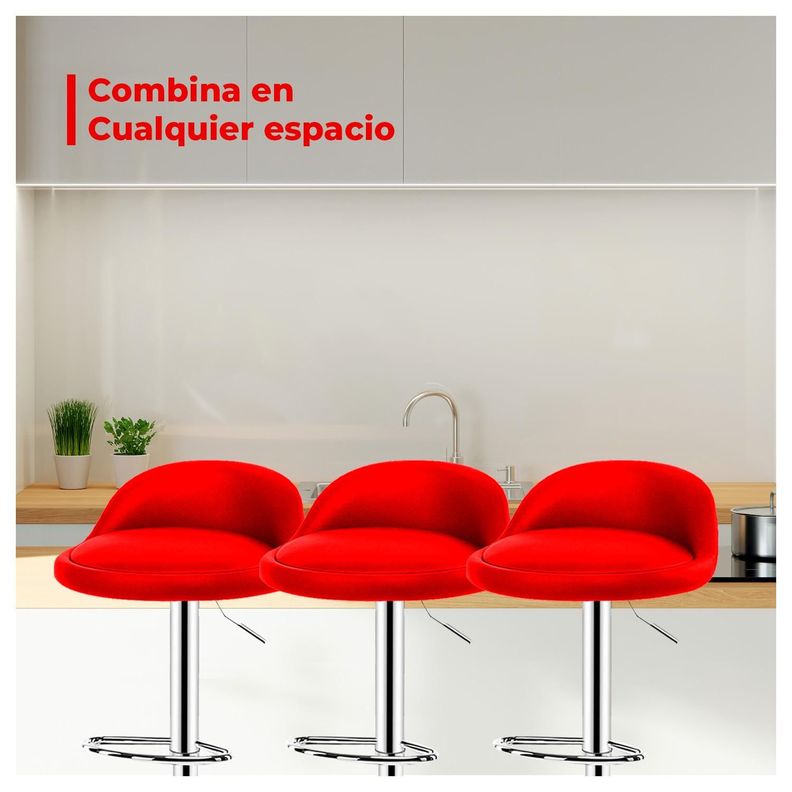 Pack 4 Sillas Piso Bar Taburete-3