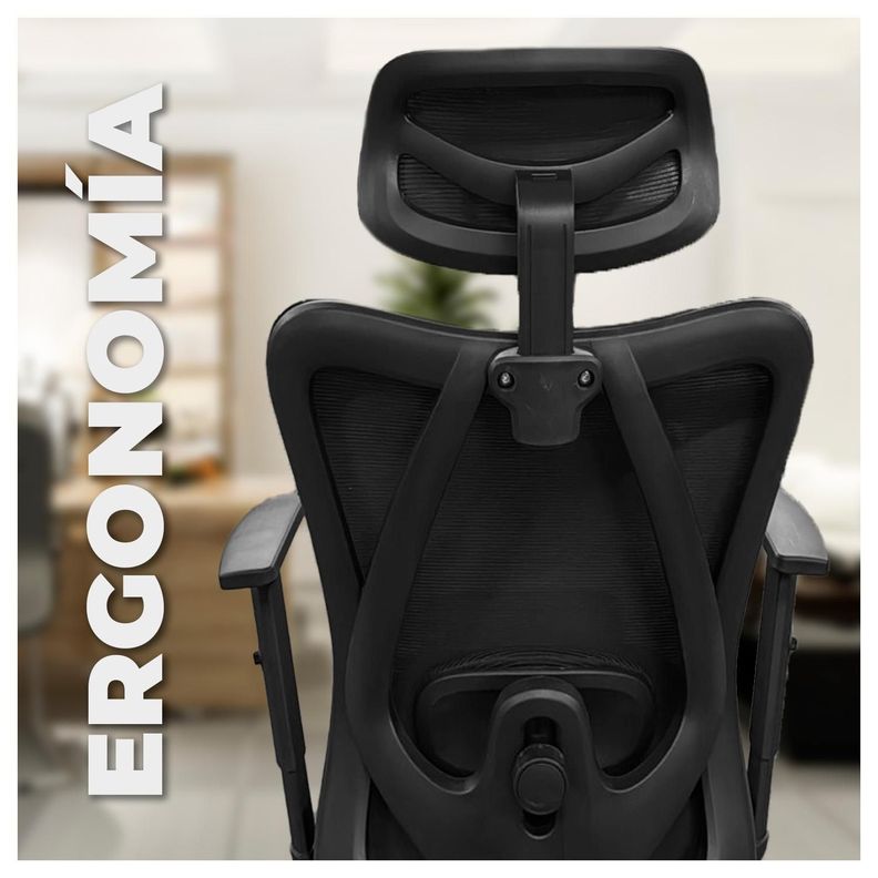Silla Ergonómica Reclinable con Reposapiés Máximo Confort para Tu Oficina-2